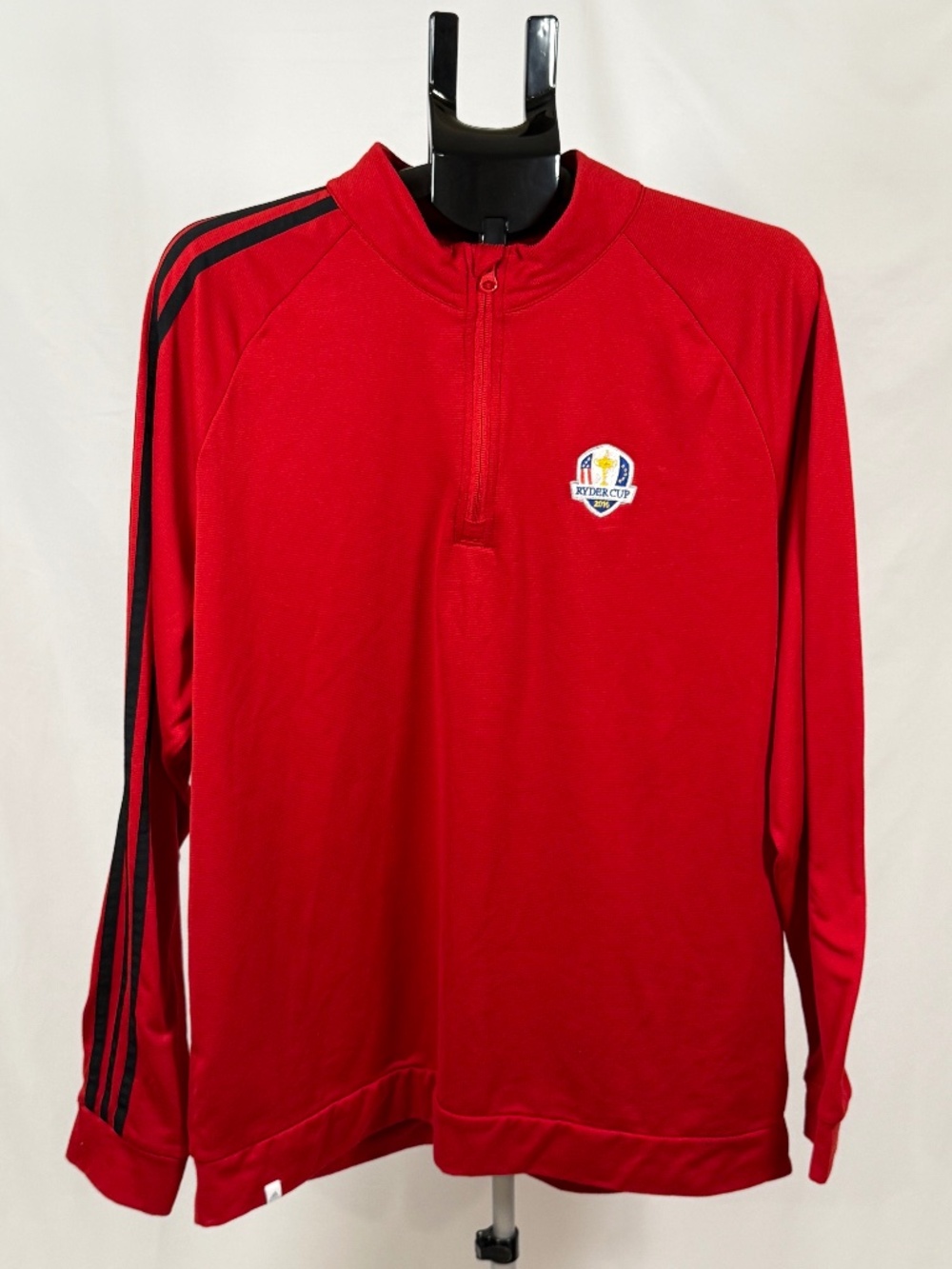 Adidas Ryder Cup 2016 Red Quarter Zip Pullover XL